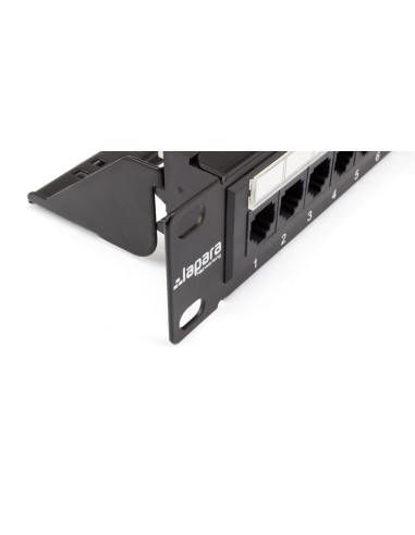 Patch Panel Cat 6 UTP rack 19" 1U Lapara Networking (Detalle lateral)