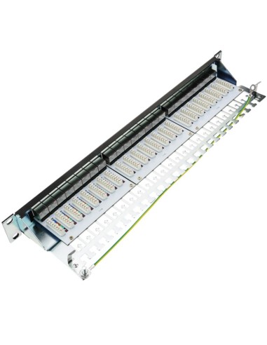 Patch Panel Cat 6A FTP rack 19" 1U Lapara Networking (Vista interior)