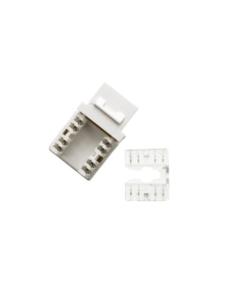 Modulo RJ45 Cat6 UTP hembra tipo Keystone (Vista  arriba)