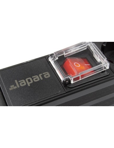 Regleta rack 19" 6 X Schuko con interruptor (detalle tapa interruptor)