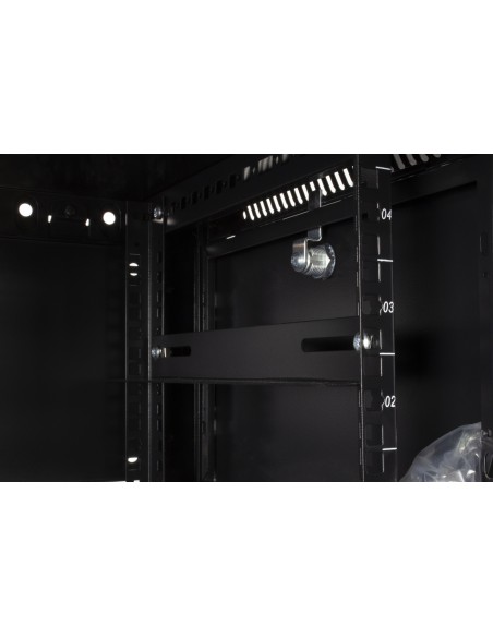Armario rack mural 9U A600 F450 Lapara Networking (Detalle perfil)