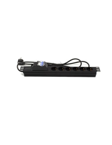Regleta rack 19" 6 X Schuko con...