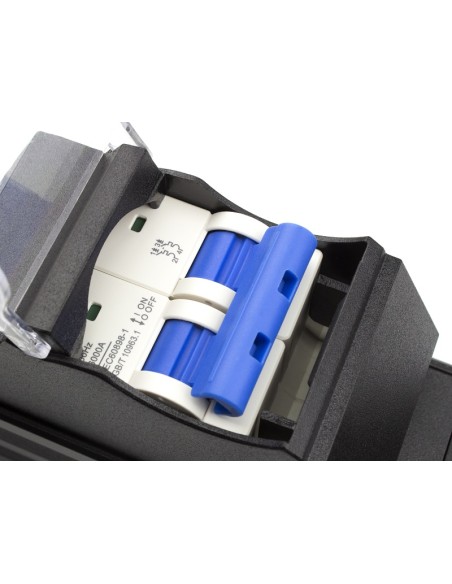 Regleta rack 19" 6 X Schuko con magnetotérmico y protección Lapara Networking