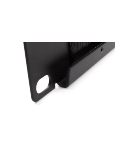 Panel cepillo pasacables abierto 1U rack 19" (Detalle perfil)