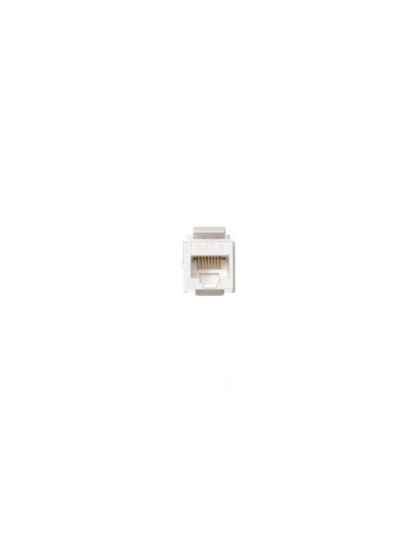 Modulo RJ45 Cat6 UTP hembra slim tipo Keystone (Vista frontal)