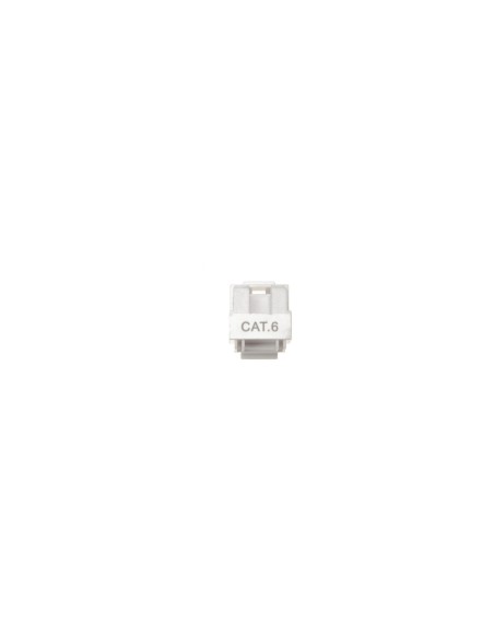Modulo RJ45 Cat6 UTP hembra slim tipo Keystone (Vista trasera)