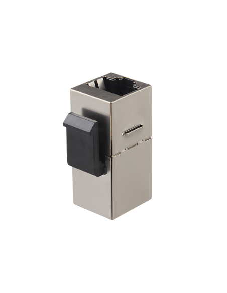 Modulo adaptador doble hembra RJ45 Cat6 FTP (Vista frontal)