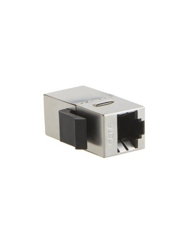 Modulo adaptador doble hembra RJ45 Cat6 FTP (Vista lateral)