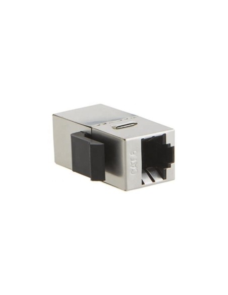 Modulo adaptador doble hembra RJ45 Cat6 FTP (Vista lateral)
