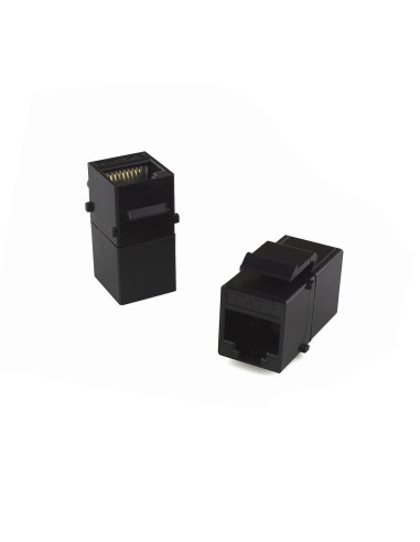 Modulo doble hembra RJ45 Cat6 UTP (varias vistas)