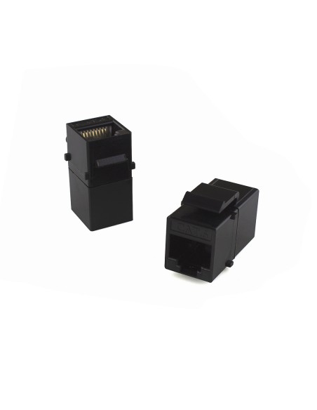 Modulo doble hembra RJ45 Cat6 UTP (varias vistas)