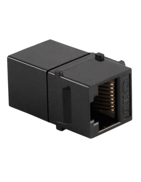 Modulo doble hembra RJ45 Cat6 UTP (Vista lateral)