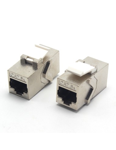 Adaptador doble hembra RJ45 CAT6A (Vista doble)