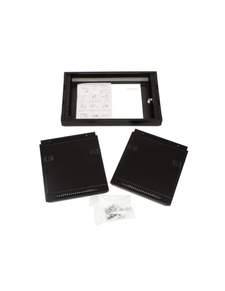 Armario rack mural 6U A600 F450 formato FlatPack (Detalle piezas)