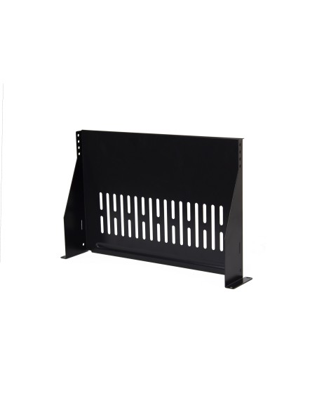 Bandeja rack 19" F380 mm 2U fijación frontal vista superior