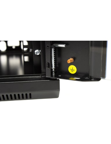 Armario rack mural 12U A600 F450 formato FlatPack (Detalle toma de tierra)