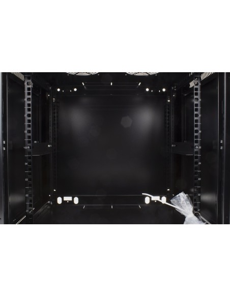 Armario rack mural 9U A600 F450 Lapara Networking (Detalle interior)